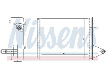 Cabin heater radiator 71448 (Nissens)