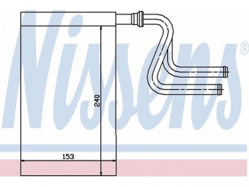 Cabin heater radiator 71745 (Nissens)