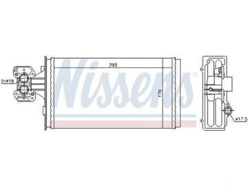 Cabin heater radiator 71803 (Nissens)