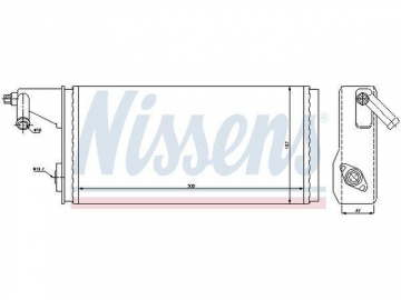Радиатор печки 71808 (Nissens)