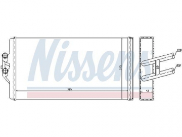 Радиатор печки 72005 (Nissens)