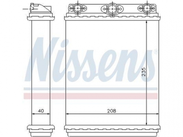Радиатор печки 72016 (Nissens)