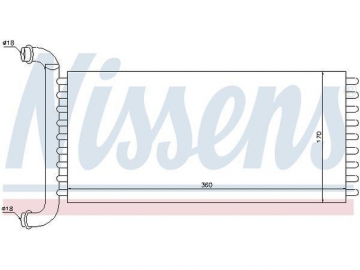 Радиатор печки 72037 (Nissens)
