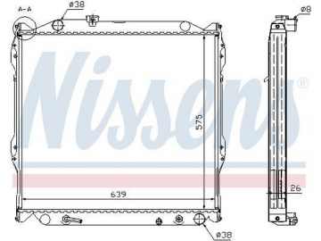 Радиатор печки 72041 (Nissens)