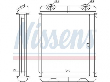 Радиатор печки 73341 (Nissens)