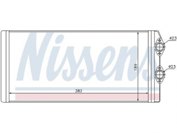 Cabin heater radiator 73629 (Nissens)