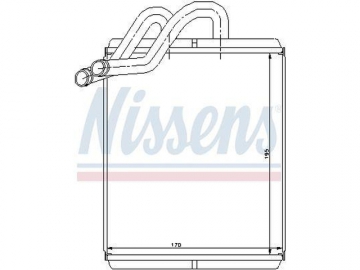 Радиатор печки 77518 (Nissens)