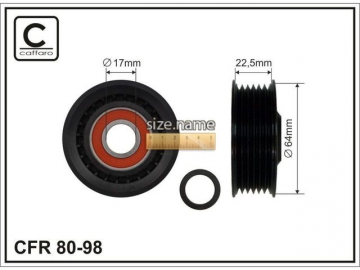 Idler pulley 80-98 (Caffaro)