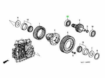 Bearing 91009-RJF-T01 (HONDA)