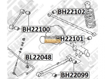 Suspension bush BH22100 (JIKIU)