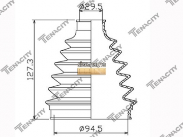 CV Joint Boot ACVAU1001 (TENACITY)