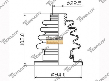 Пыльник ШРУС ACVCH1007 (TENACITY)
