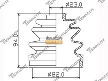 CV Joint Boot ACVHO1009 (TENACITY)