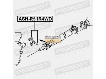 Крестовина ASN-R51R4WD (FEBEST)