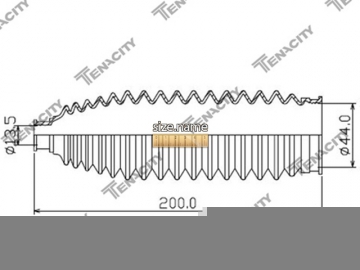 Пыльник рулевой рейки ASRNI1012 (TENACITY)