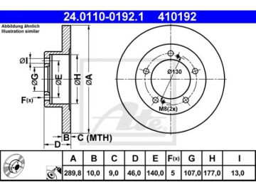 Brake Rotor 24.0110-0192.1 (ATE)