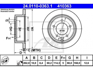 Brake Rotor 24.0110-0363.1 (ATE)