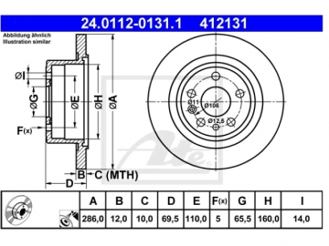 Brake Rotor 24.0112-0131.1 (ATE)