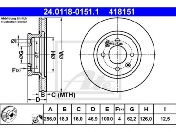 Brake Rotor 24011801511 (ATE)