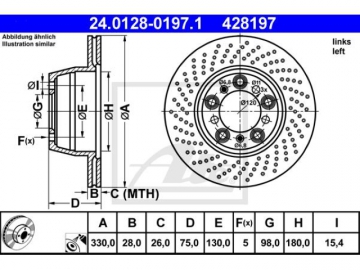 Brake Rotor 24.0128-0197.1 (ATE)