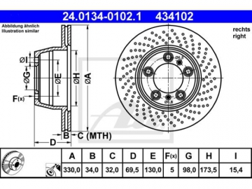 Brake Rotor 24.0134-0102.1 (ATE)