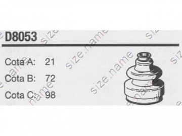 Пильовик ШРУС D8053 (AUTOFREN Seinsa)