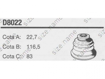 Пильовик ШРУС D8022 (AUTOFREN Seinsa)