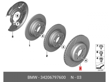 Brake Rotor 34 20 6 797 600 (BMW)