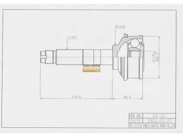 Outer CV Joint DA-002 (HDK)