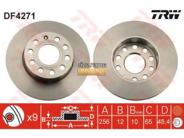Brake Rotor DF4271 (TRW)