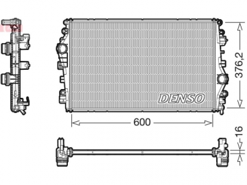 Радиатор двигателя DRM01009 (Denso)