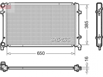 Радиатор двигателя DRM02014 (Denso)