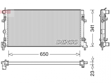 Радіатор двигуна DRM02015 (Denso)
