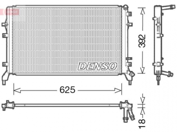 Радіатор двигуна DRM02016 (Denso)