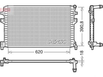 Радіатор двигуна DRM02018 (Denso)