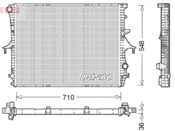 Радиатор двигателя DRM02026 (Denso)