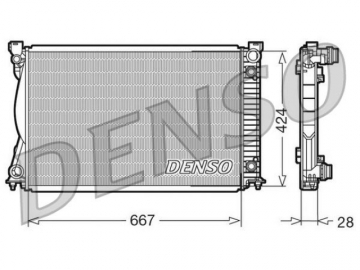 Радиатор двигателя DRM02039 (Denso)
