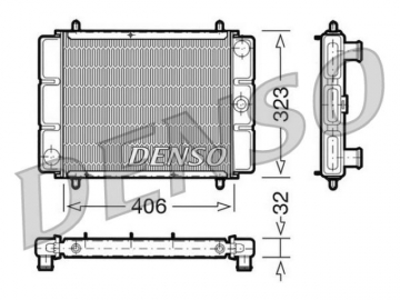 Engine Radiator DRM03001 (Denso)