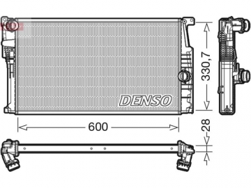 Радиатор двигателя DRM05015 (Denso)