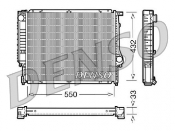 Радиатор двигателя DRM05023 (Denso)