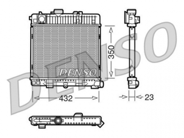 Радиатор двигателя DRM05026 (Denso)