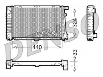 Радіатор двигуна DRM05032 (Denso)