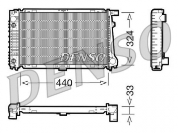Радиатор двигателя DRM05033 (Denso)