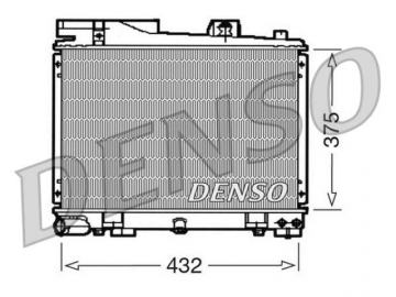 Радиатор двигателя DRM05034 (Denso)