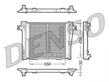 Радиатор двигателя DRM05036 (Denso)