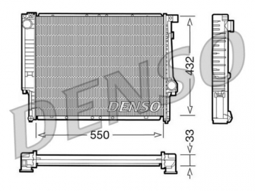 Радиатор двигателя DRM05041 (Denso)