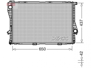 Радіатор двигуна DRM05048 (Denso)