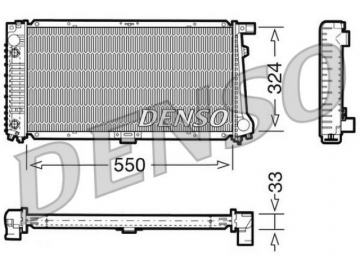 Радиатор двигателя DRM05059 (Denso)