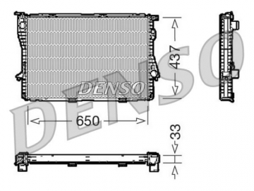 Радіатор двигуна DRM05067 (Denso)