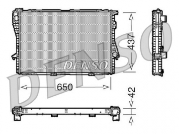 Радіатор двигуна DRM05068 (Denso)